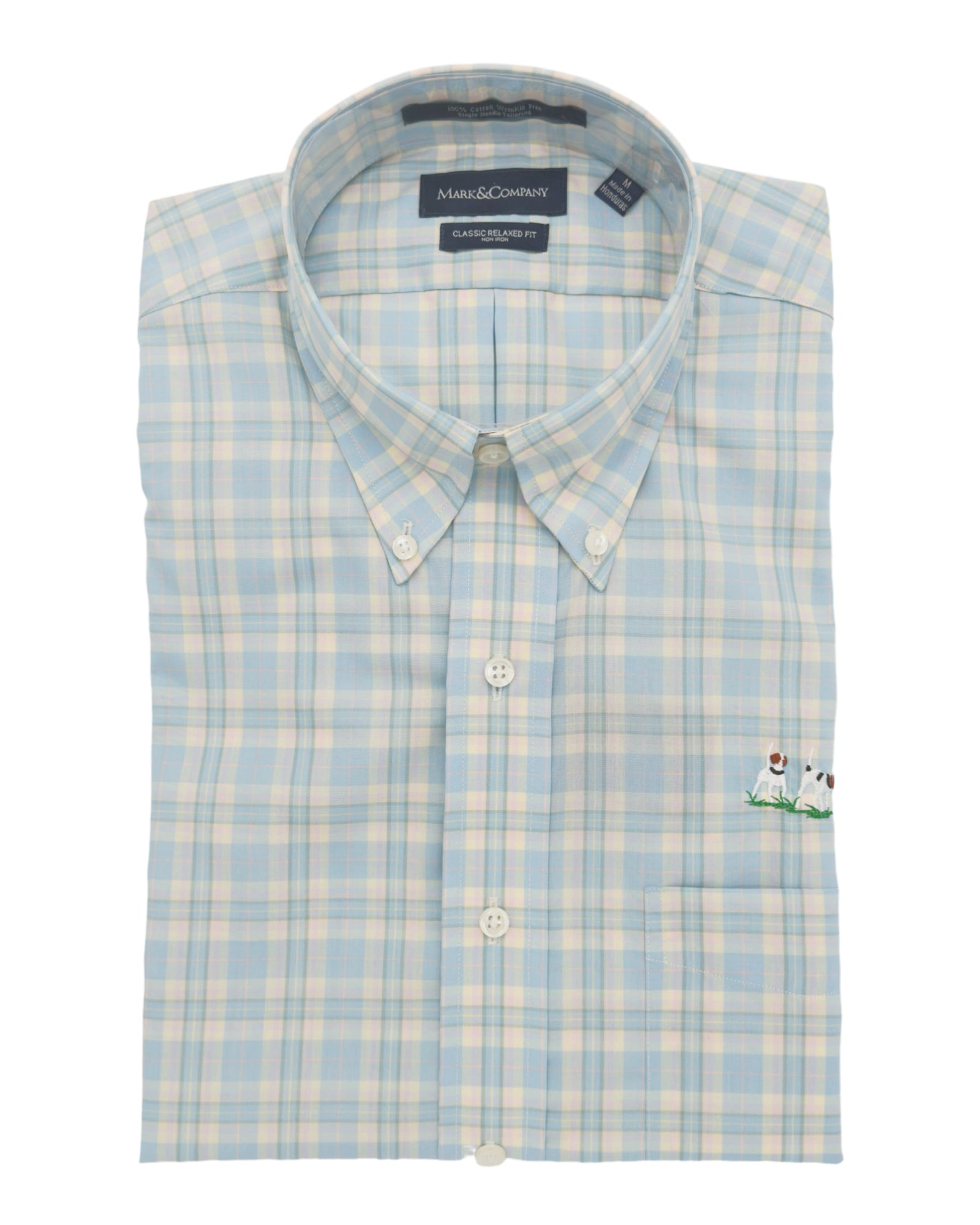 Private Label Sport Shirt - Reese Blue Plaid