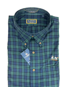 Al Dixon Private Label Button Down-Alvin-Hunter & Navy Plaid