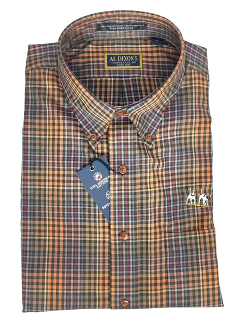 Al Dixon Private Label Button Down-Lennox-Multi Plaid