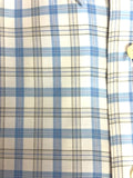 Al Dixon Sport Shirt - Blue & Grey Plaid - Long Sleeve