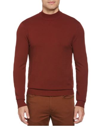 Tulliano Ribbed Crew Neck Tee Shirt - Burgandy