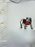 Cutter & Buck- Pike Eco Symmetry print- Georgia Bulldogs- White