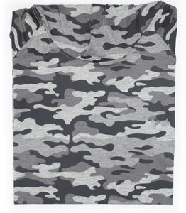 Coastal Cotton Performance Hoodie - Grey Camo