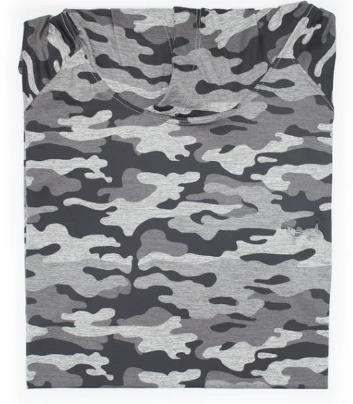 Coastal Cotton Performance Hoodie - Grey Camo