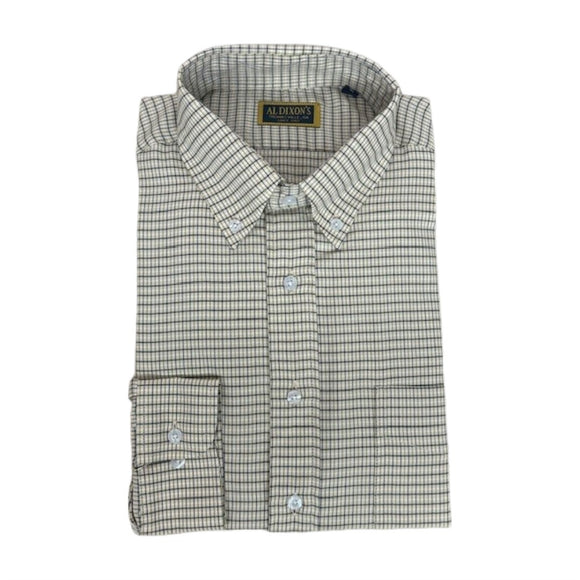 Al Dixon Luxury Button Down - Dress Shirt - Green/Navy/Tan