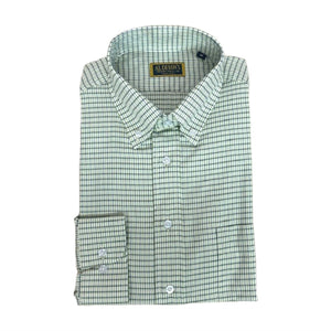 Al Dixon Luxury Button Down - Dress Shirt - Green & White