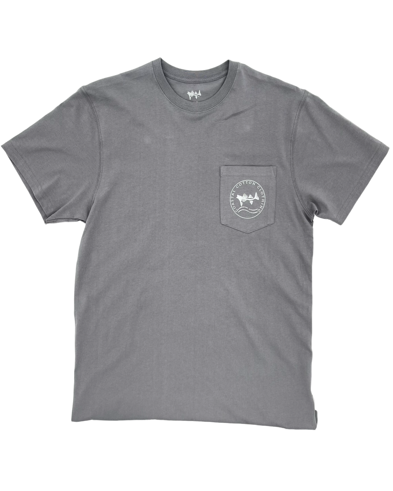Coastal Cotton- Short Sleeve tee- Heron- Eventide