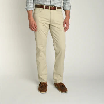 Duck Head-Shoreline Five-Pocket Twill-Stone