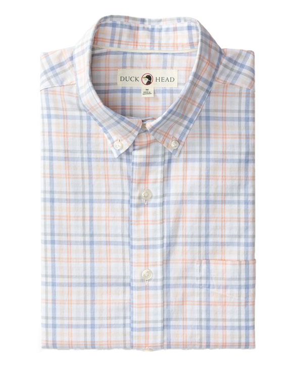 Duck Head- Cotton Twill Sport Shirt - Copper