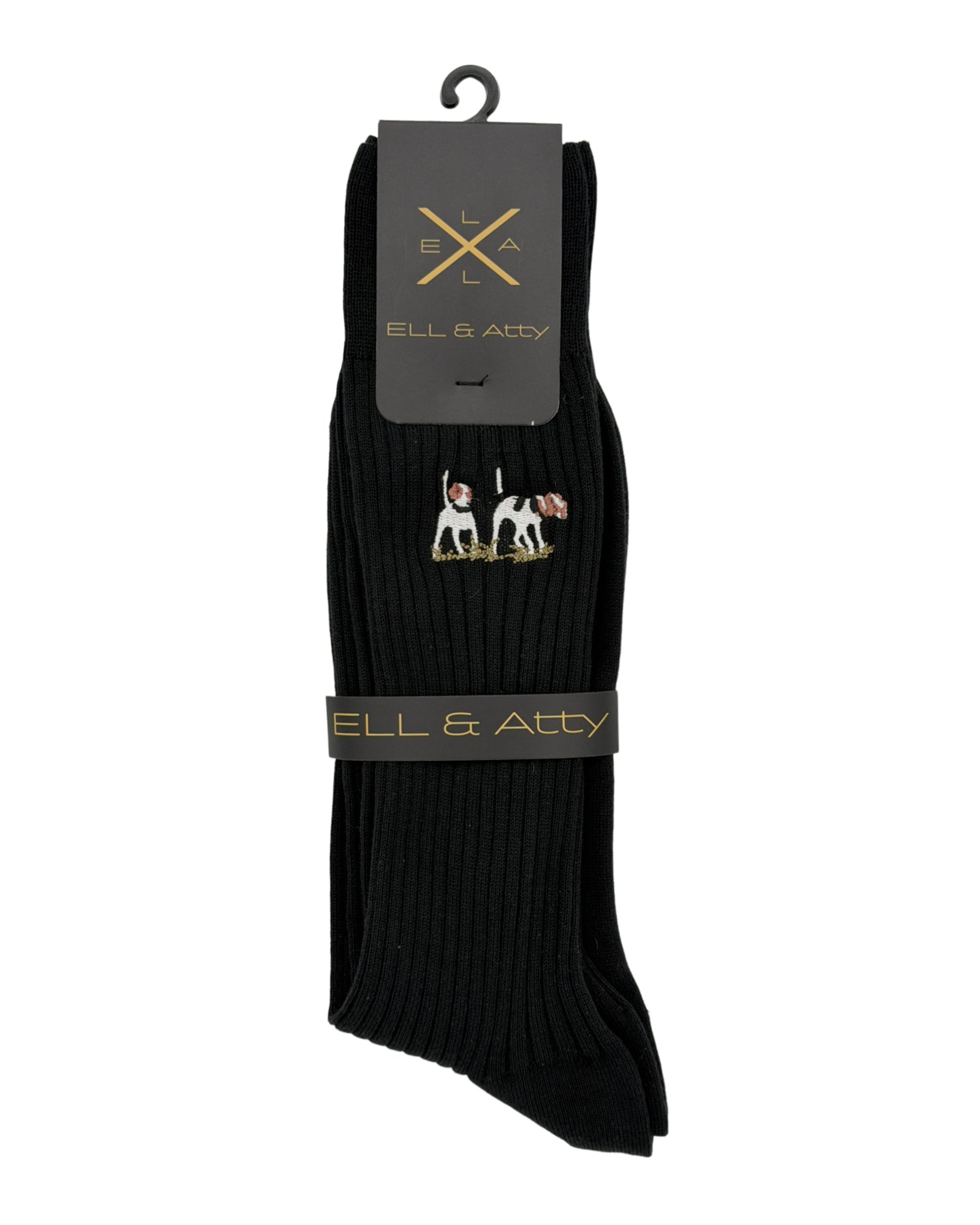 Private Label Dress Socks - Single Dog Logo