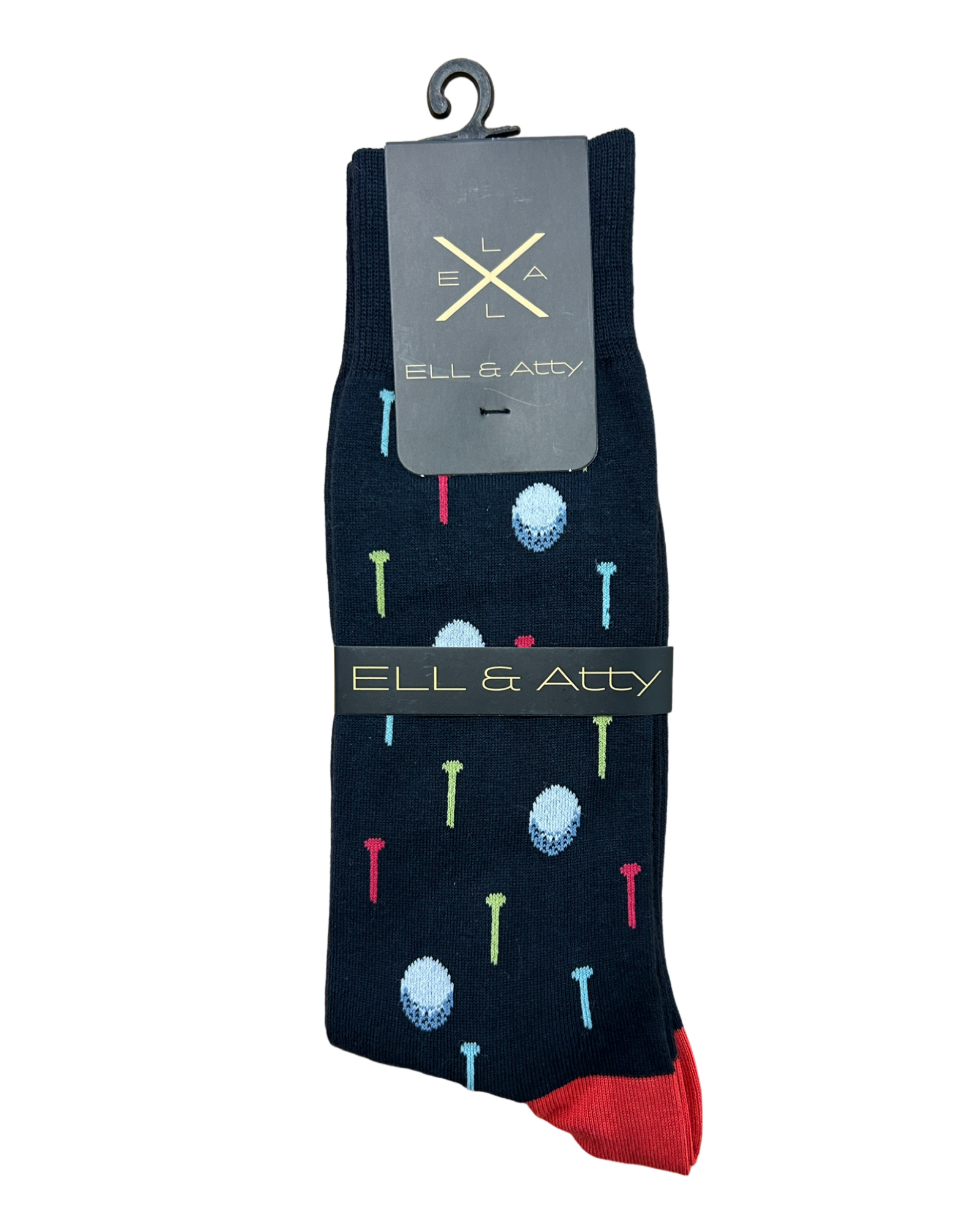 Ell & Atty Socks- Golf - Navy