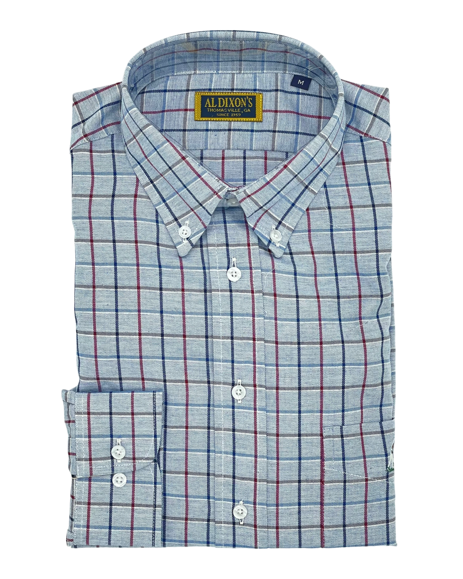Private Label Sport Shirt - Blue/Red/Navy Check