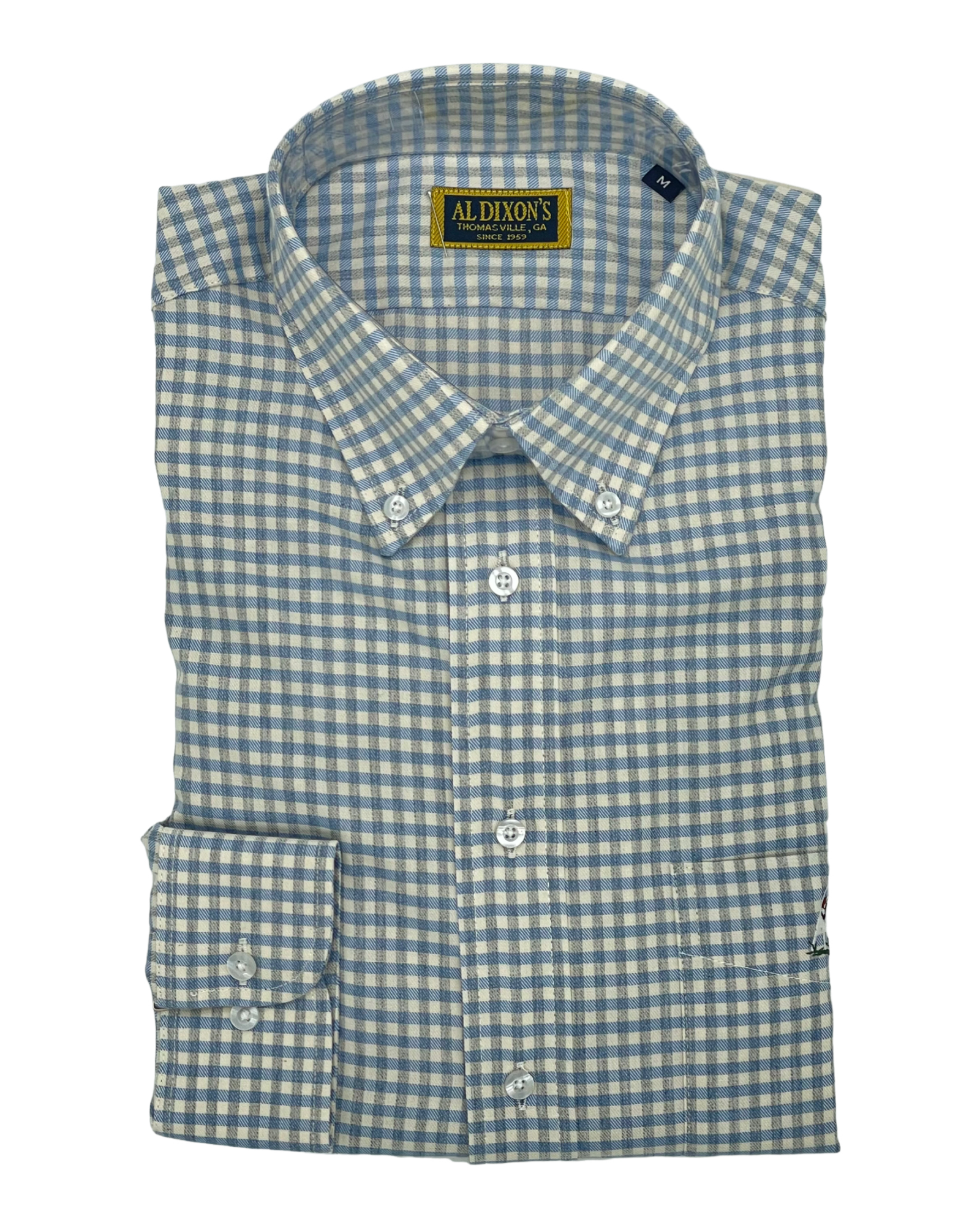 Private Label Sport Shirt - Blue Check