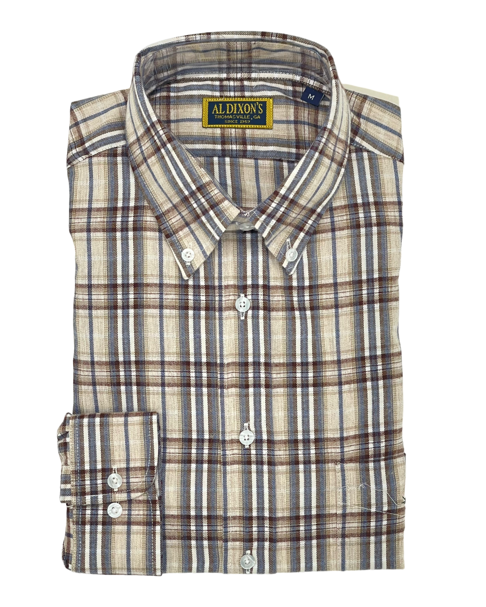 Private Label Sport Shirt - Tan Plaid