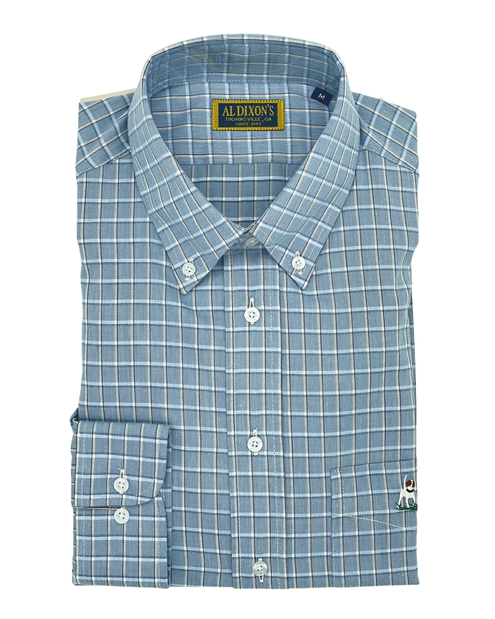 Private Label Sport Shirt - Blue/White Check