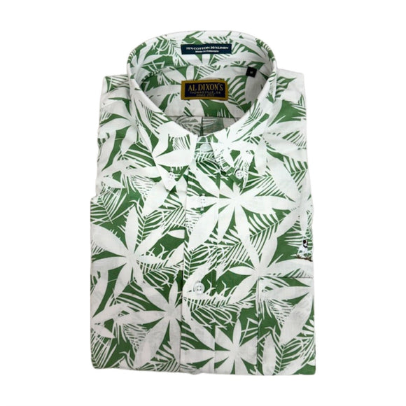 Al Dixon Sport Shirt - Green Hawaiian