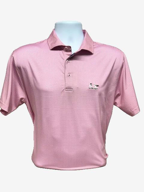 Al Dixon Luxury Performance Polo-Rose/Navy