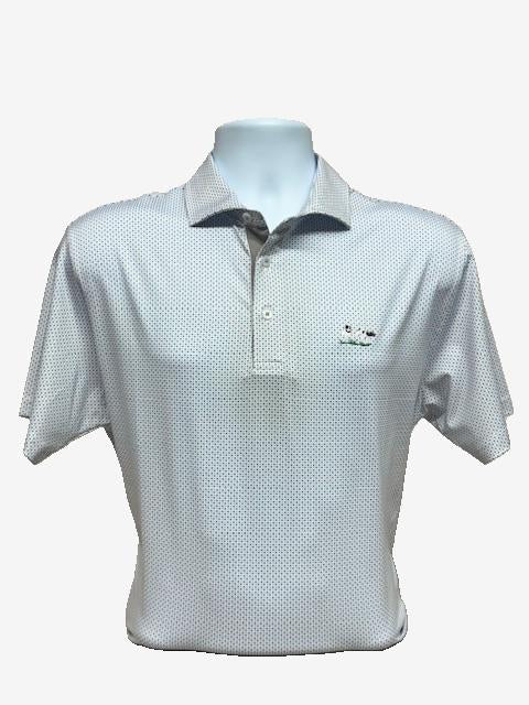 Al Dixon Luxury Performance Polo-White/Black/Grey