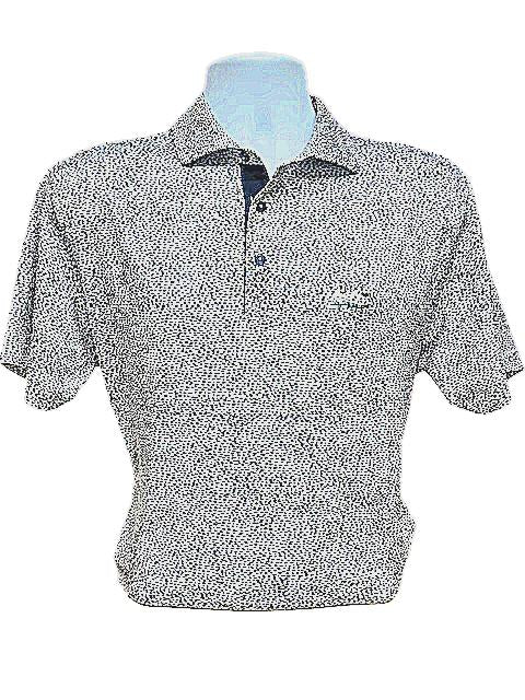 Al Dixon Luxury Performance Polo-White/Navy/Sand