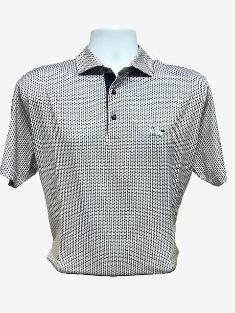 Al Dixon Luxury Performance Polo-White/Navy/Sand