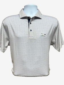 Al Dixon Luxury Performance Polo-White/Navy