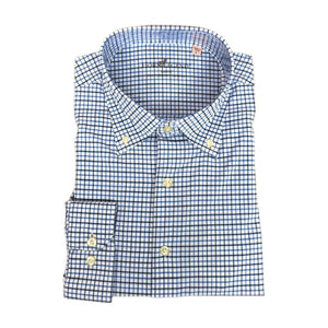 Horn Legend- Blue Bonnet Performance Button Down- Blue/Navy