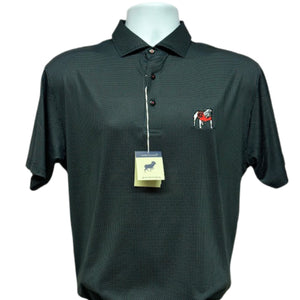 Horn Legend-UGA- Dot Polo-Black/Grey/Red