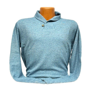 Horn Legend- Shawl Collar Sweater- Deep Denim