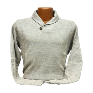 Horn Legend- Shawl Collar Sweater- Bark