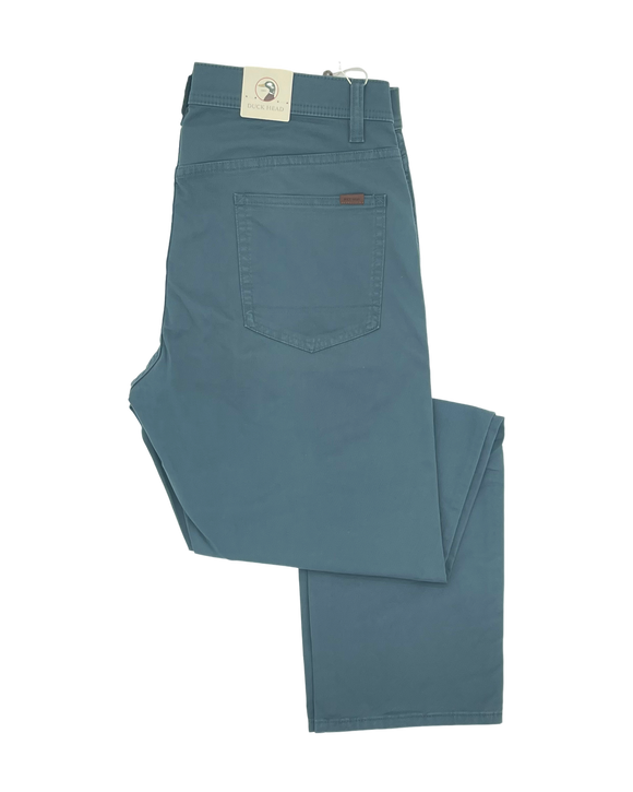 Pants-Duck Head-Shoreline Five Pocket Twill-Orion Blue