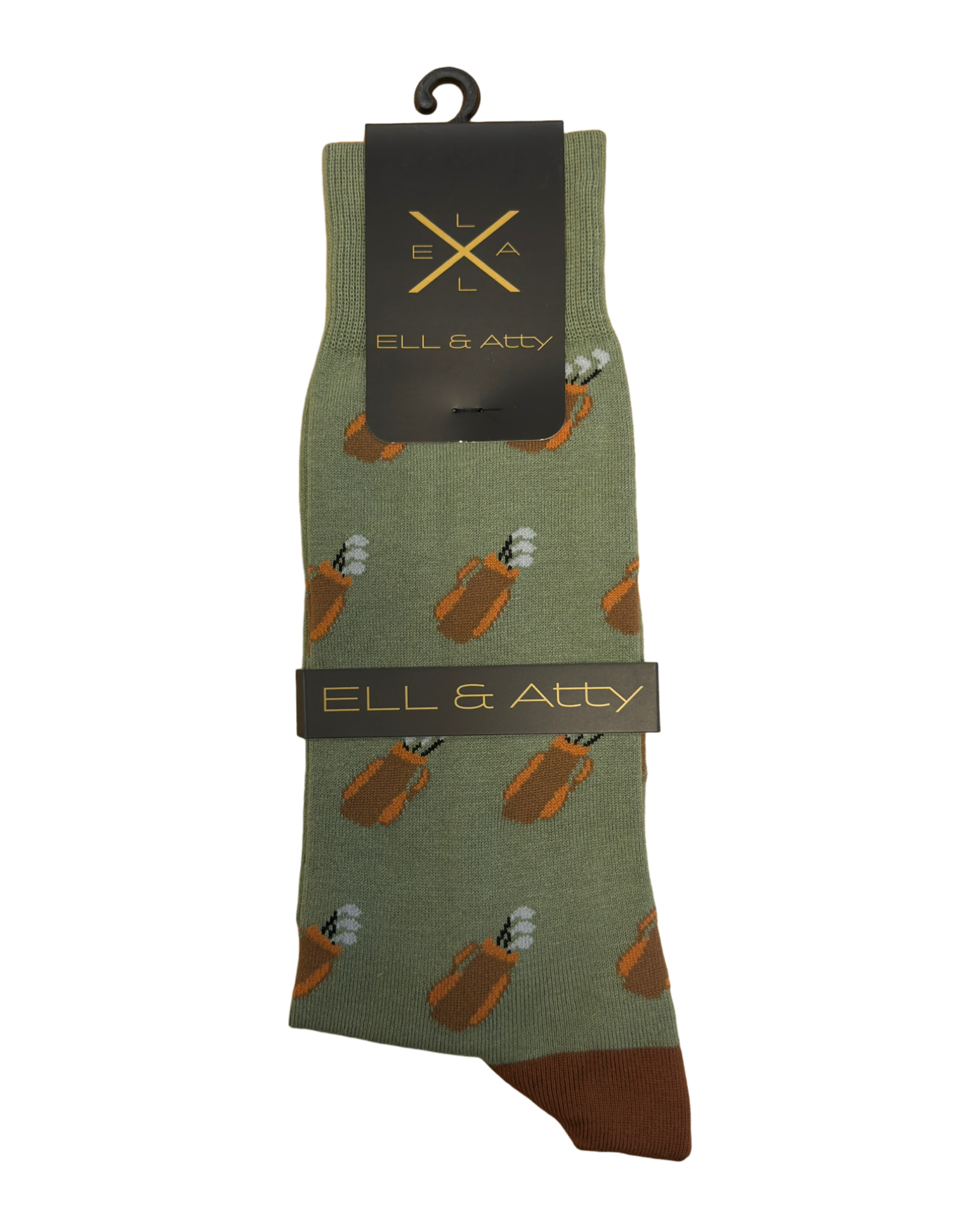 Ell & Atty Socks- Caddie- Olive