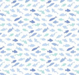 Island Polo - Multi Fish - Windsurfer Blue