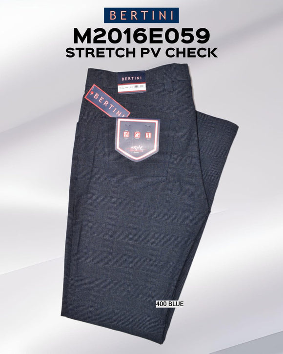 Bertini 5 Pocket Slim Fit Stretch Pants - Blue-400