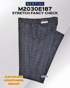 Bertini Slim Fit Dress Slacks-Charcoal-010