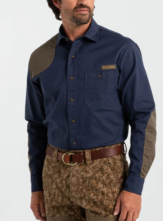 Duck Head Woodland Shooting Shirt-Navy