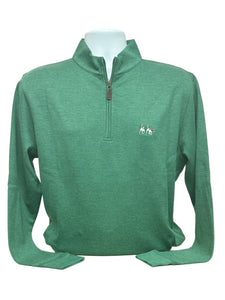 Horn Legend- Cotton Qtr Zip Pullover - Pine