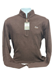 Al Dixon's-Cotton Mock Sweater-Cocoa