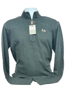 Al Dixon's-Cotton Mock Sweater-Black