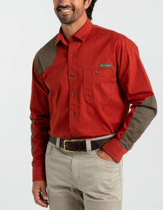 Duck Head Woodland Shooting Shirt-Red Ochre