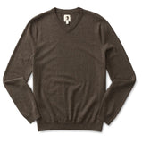 Duck Head V-Neck Sweater- Ash Brown