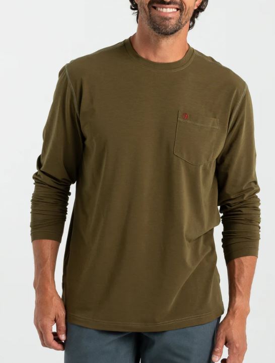 Duck Head-Windward T-Shirt-Olive