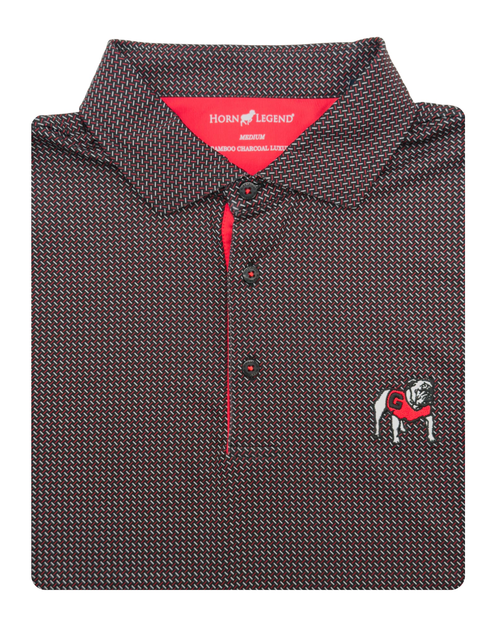 UGA Performance Polo - Black/Grey/Red
