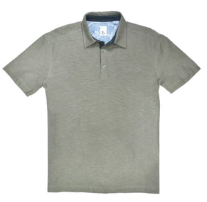 Vintage Polo-Slub- Hedge Green