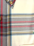 Al Dixon Private Label Button Down- White/Red/Gray plaid