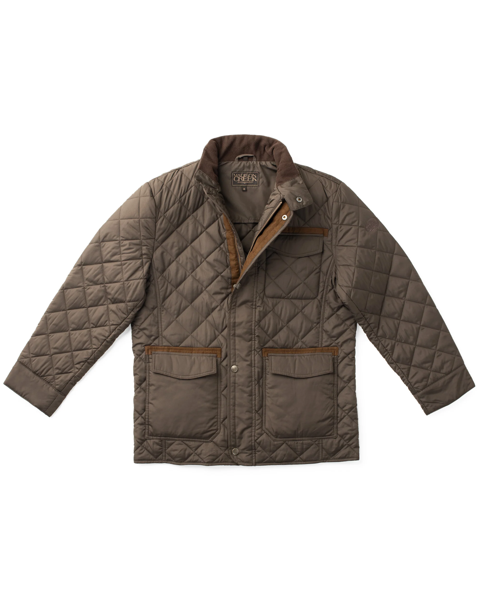 Adventurer Diamond Quilted Nylon Jacket - Gunmetal