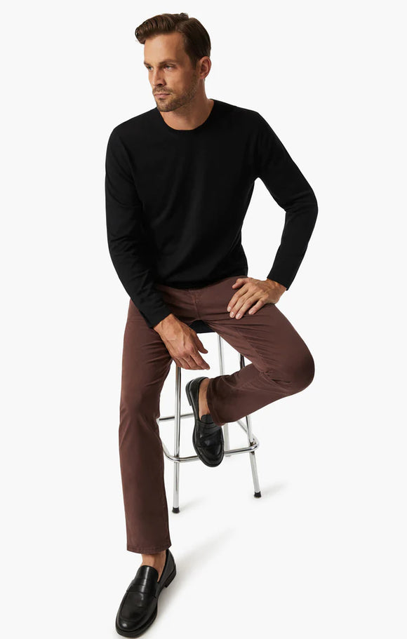 34 Heritage Charisma Relaxed Straight Pants In Mahogany Twill