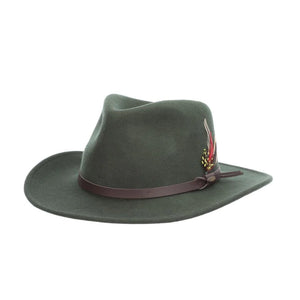 Hats-The Dakota - Wool Felt Outback - Pine