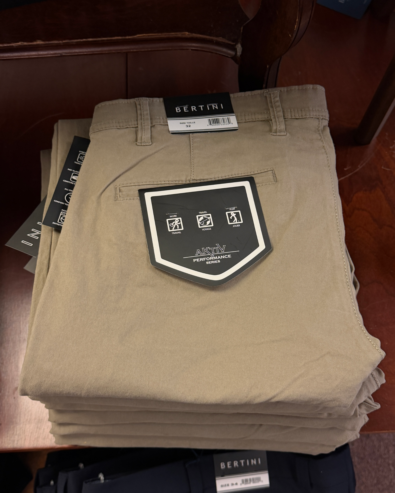 Bertini Aktiv Performance Pant - True Khaki