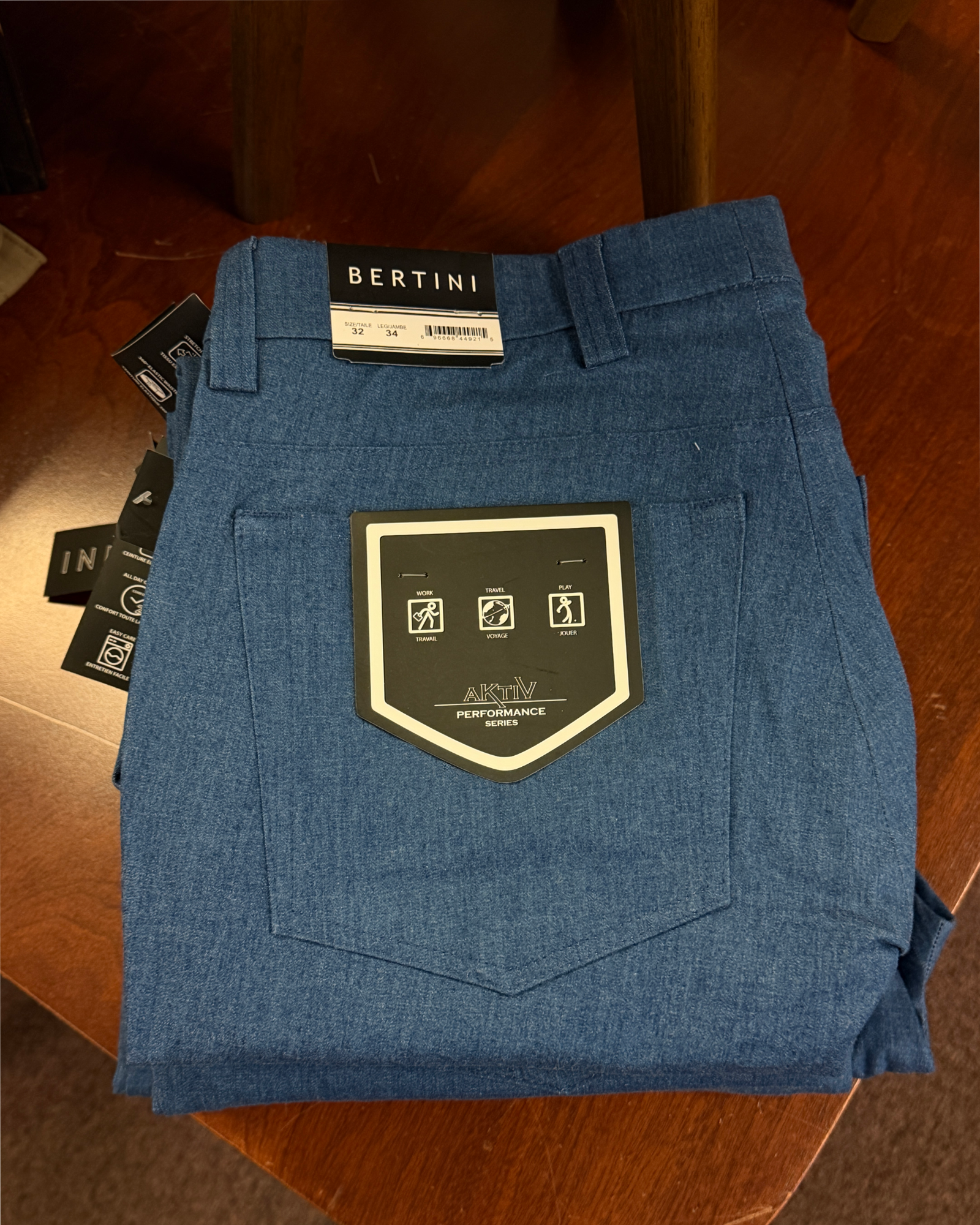 Bertini Aktiv Performance Pant - Denim