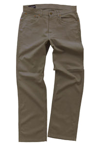 Pants-Coastal Cotton 5 Pocket Stretch-Taupe